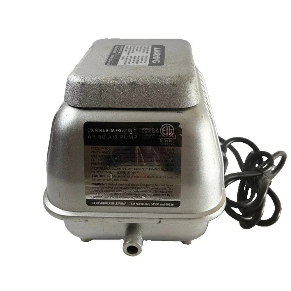 Pondmaster AP-60 Pond & Aquarium Deep Water Air Pump By Danner MFG., INC.